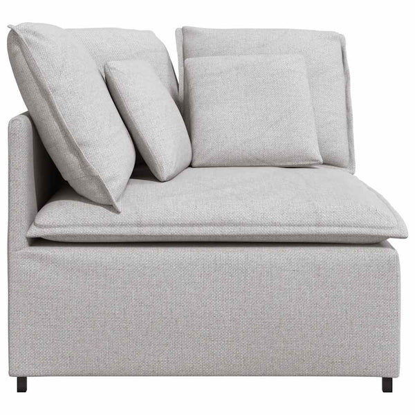 vidaXL Module d'angle de canapé modulaire avec coussins gris nuage 100 cm
