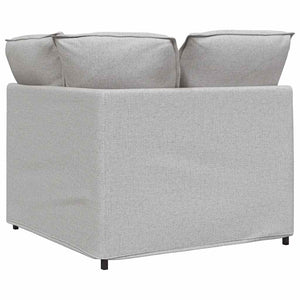 vidaXL Module d'angle de canapé modulaire avec coussins gris nuage 100 cm