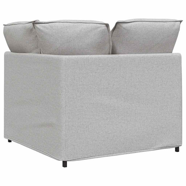 vidaXL Module d'angle de canapé modulaire avec coussins gris nuage 100 cm