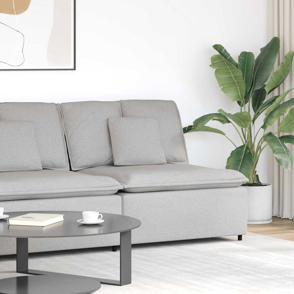 vidaXL Module d'angle de canapé modulaire avec coussins gris nuage 100 cm