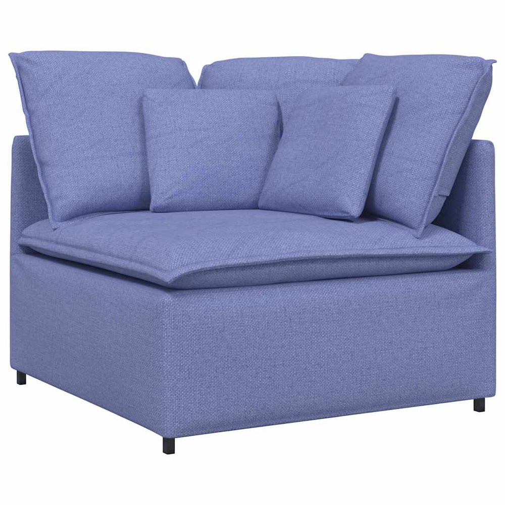 Eckmodul Jeansblau 100 cm mit Kissen