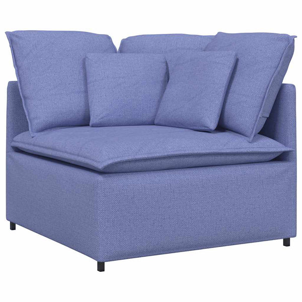 Eckmodul Jeansblau 100 cm mit Kissen