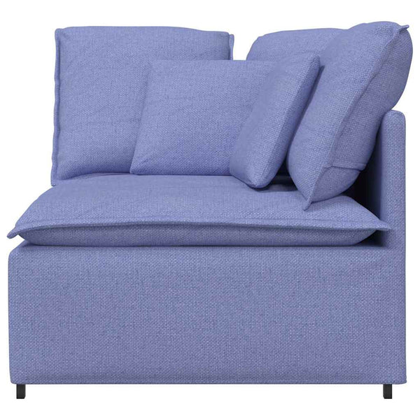 Eckmodul Jeansblau 100 cm mit Kissen