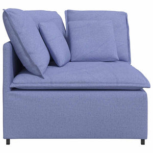 Eckmodul Jeansblau 100 cm mit Kissen