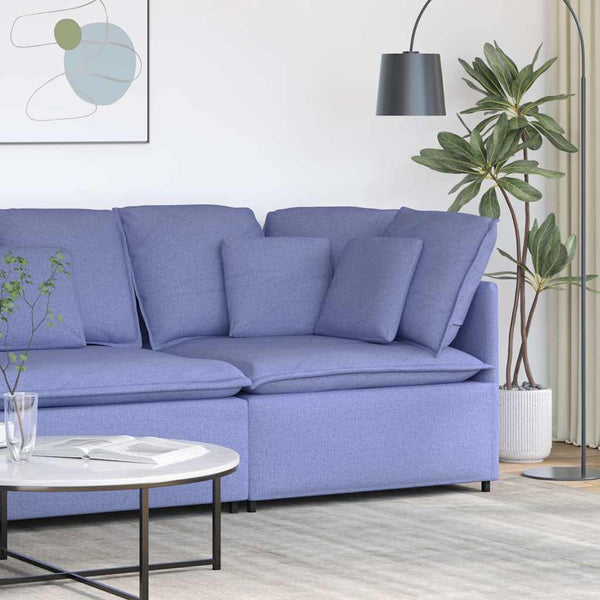 Eckmodul Jeansblau 100 cm mit Kissen
