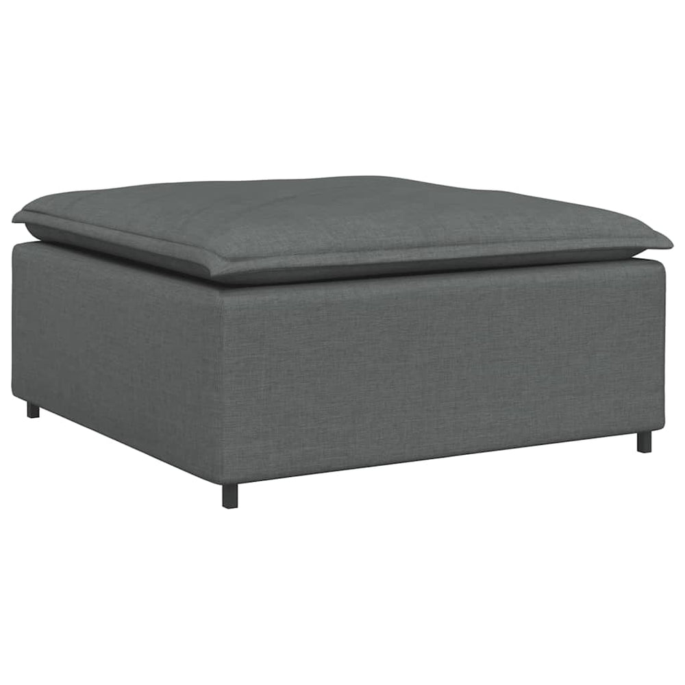 Modulares Sofa Fußhocker Modul Dunkelgrau