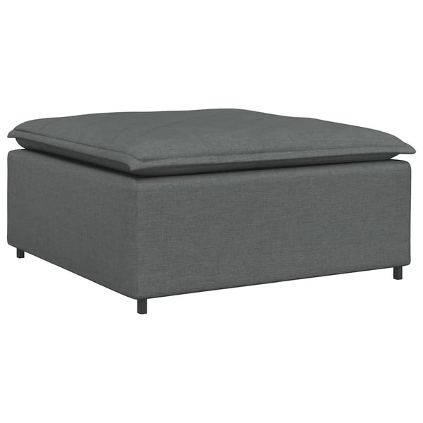 Modulares Sofa Fußhocker Modul Dunkelgrau