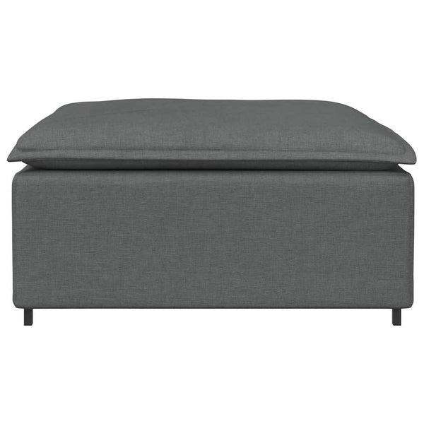 Modulares Sofa Fußhocker Modul Dunkelgrau
