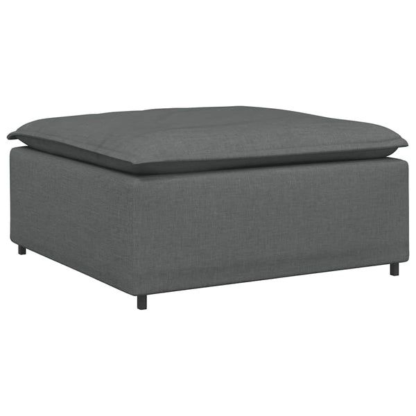 Modulares Sofa Fußhocker Modul Dunkelgrau