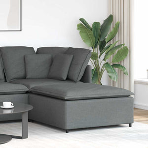 Modulares Sofa Fußhocker Modul Dunkelgrau
