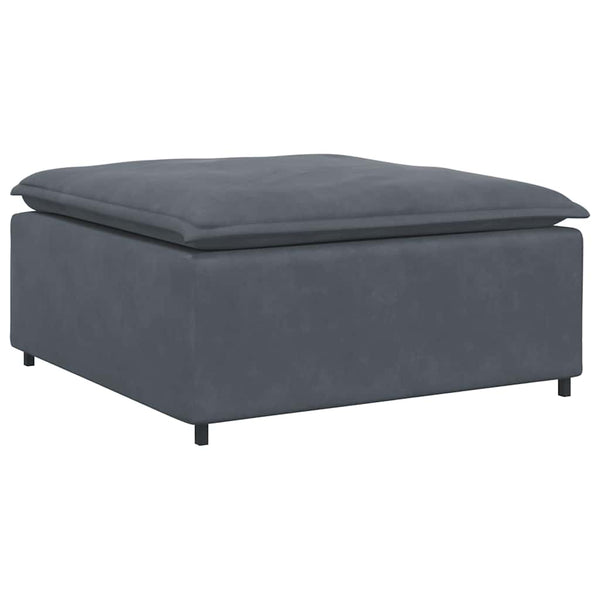 Modulares Sofa Fußhocker Dunkelgrau 100x100