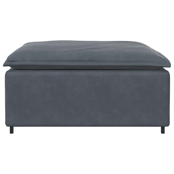 Modulares Sofa Fußhocker Dunkelgrau 100x100