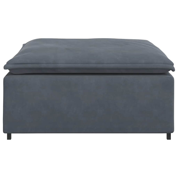 Modulares Sofa Fußhocker Dunkelgrau 100x100