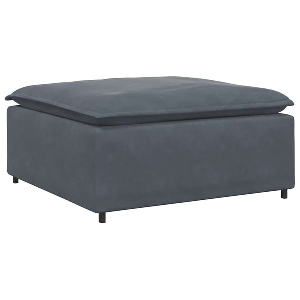 Modulares Sofa Fußhocker Dunkelgrau 100x100