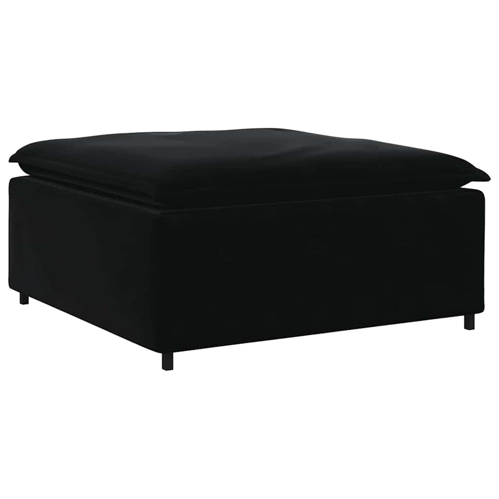 Modulares Sofa Fußhocker Modul Schwarz