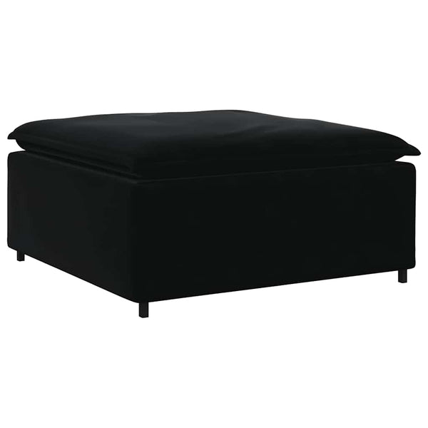 Modulares Sofa Fußhocker Modul Schwarz