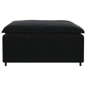 Modulares Sofa Fußhocker Modul Schwarz