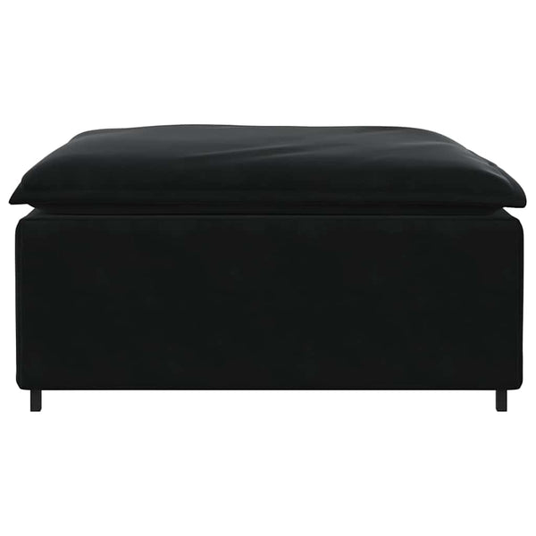 Modulares Sofa Fußhocker Modul Schwarz