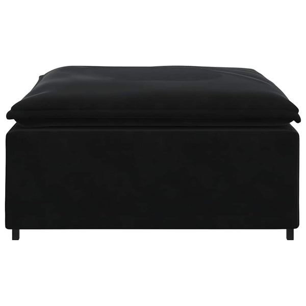 Modulares Sofa Fußhocker Modul Schwarz