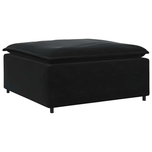 Modulares Sofa Fußhocker Modul Schwarz