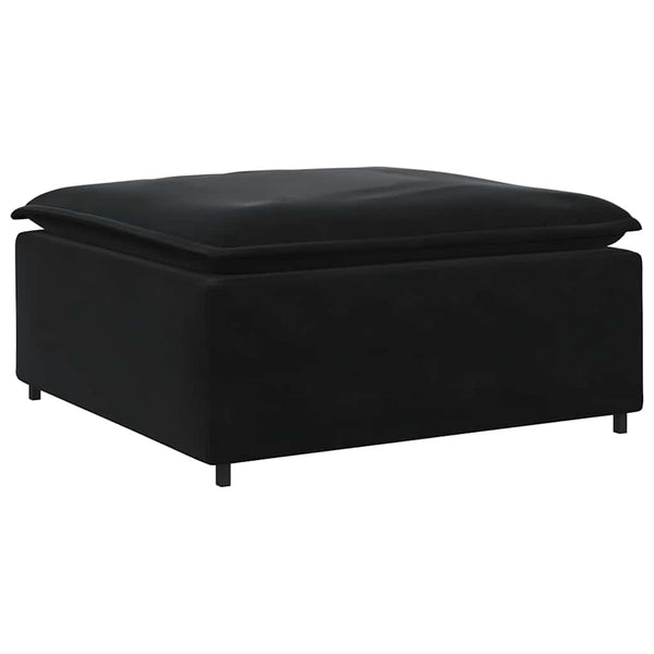 Modulares Sofa Fußhocker Modul Schwarz
