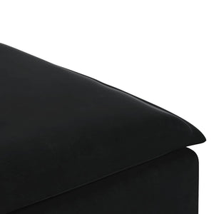 Modulares Sofa Fußhocker Modul Schwarz