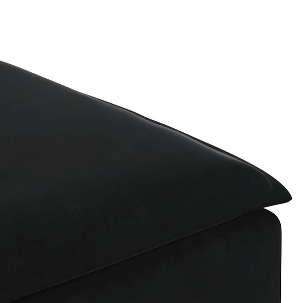 Modulares Sofa Fußhocker Modul Schwarz