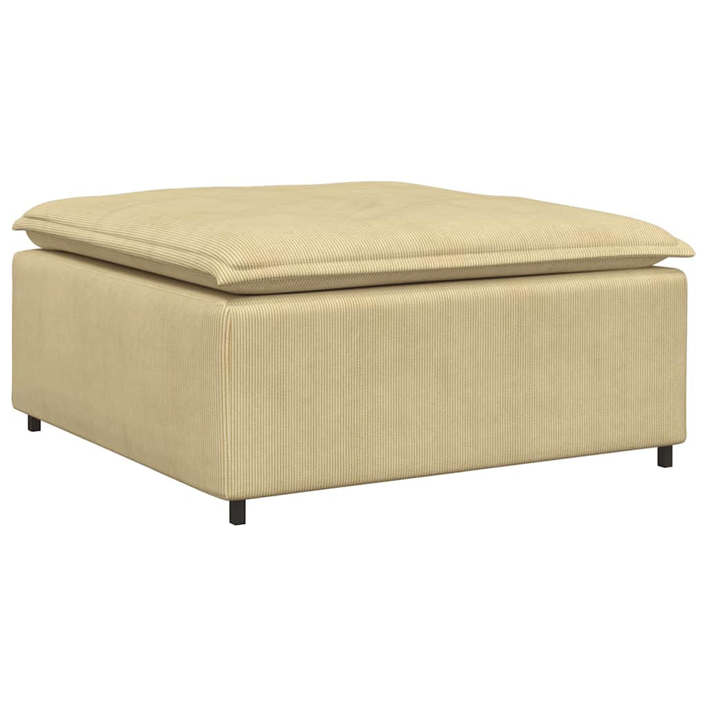 Modulares Sofa Fußhocker Modul Graugrün