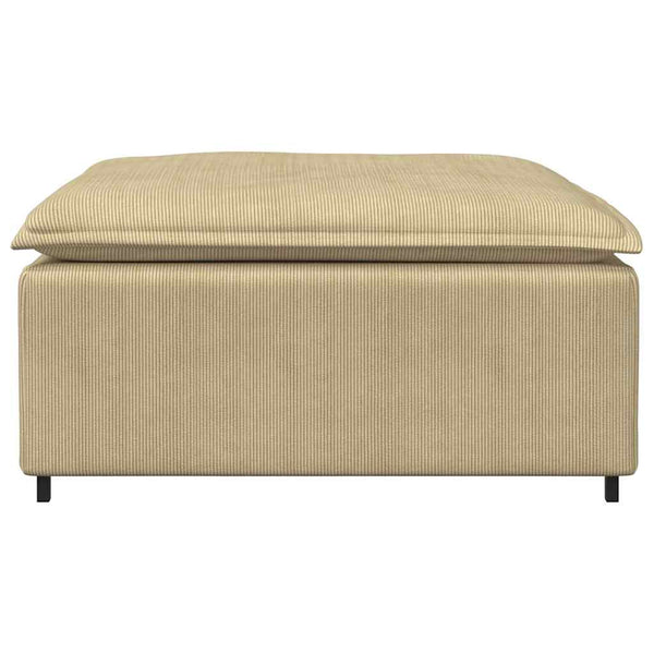Modulares Sofa Fußhocker Modul Graugrün