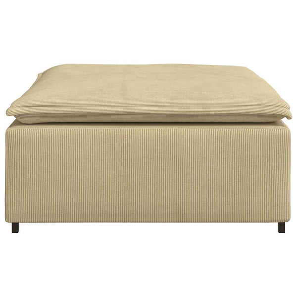 Modulares Sofa Fußhocker Modul Graugrün
