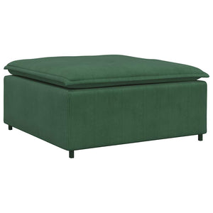 Modulares Sofa Fußhocker Modul Dunkelgrün