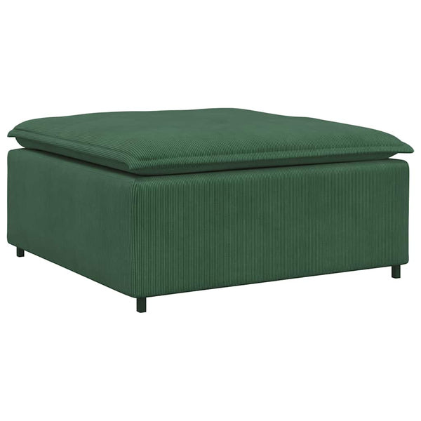 Modulares Sofa Fußhocker Modul Dunkelgrün
