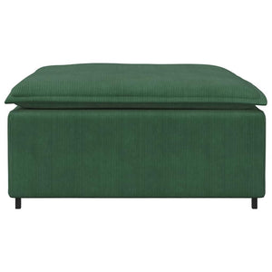 Modulares Sofa Fußhocker Modul Dunkelgrün