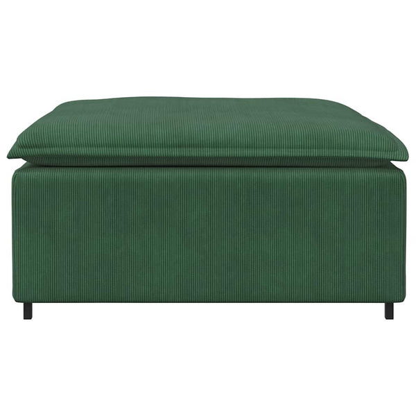 Modulares Sofa Fußhocker Modul Dunkelgrün