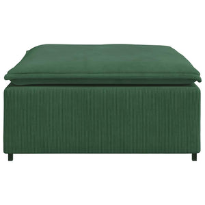 Modulares Sofa Fußhocker Modul Dunkelgrün