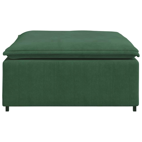 Modulares Sofa Fußhocker Modul Dunkelgrün