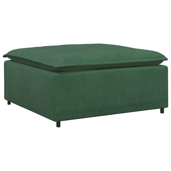 Modulares Sofa Fußhocker Modul Dunkelgrün
