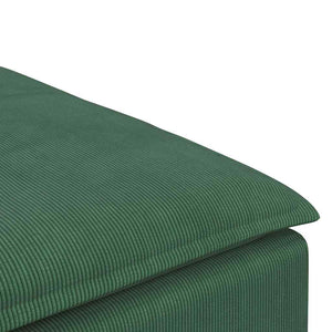 Modulares Sofa Fußhocker Modul Dunkelgrün