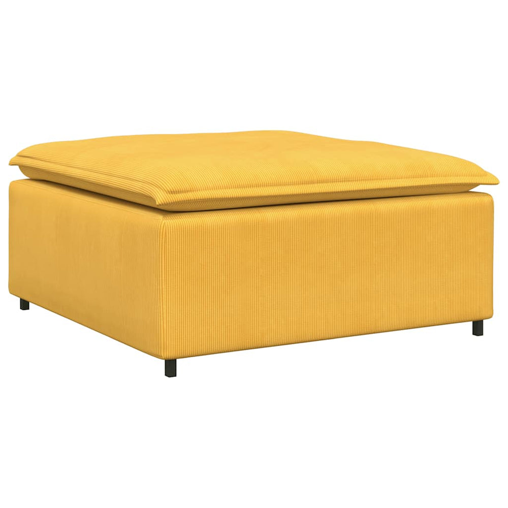 Modulares Sofa Fußhocker Modul Hellgelb