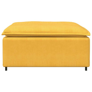 Modulares Sofa Fußhocker Modul Hellgelb
