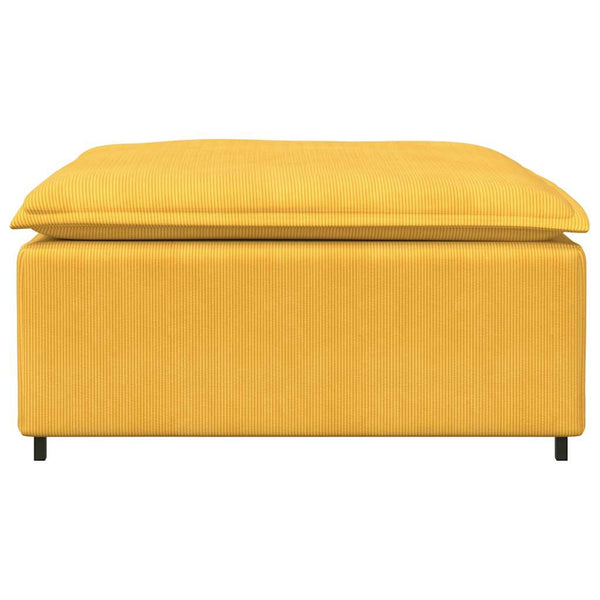 Modulares Sofa Fußhocker Modul Hellgelb