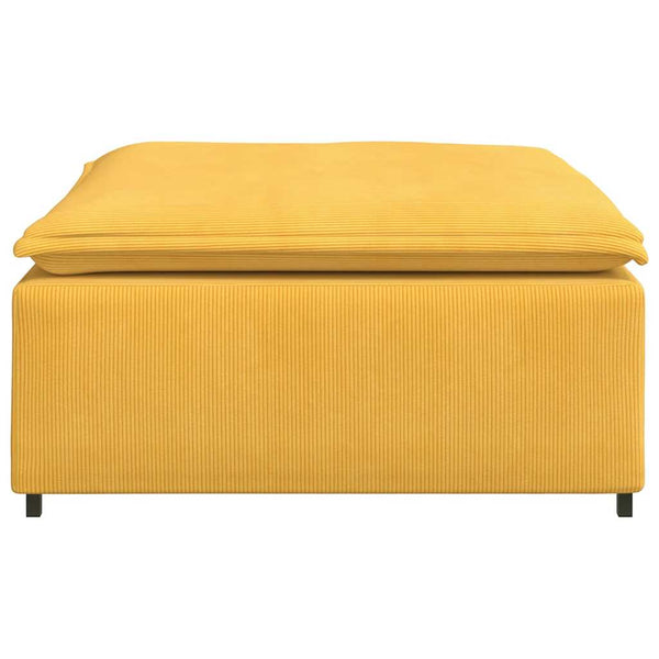 Modulares Sofa Fußhocker Modul Hellgelb