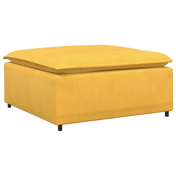 Modulares Sofa Fußhocker Modul Hellgelb