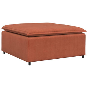 Modulares Sofa Fußhocker Rot Orange