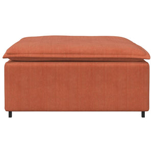 Modulares Sofa Fußhocker Rot Orange