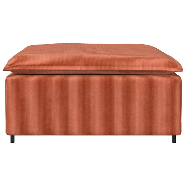 Modulares Sofa Fußhocker Rot Orange