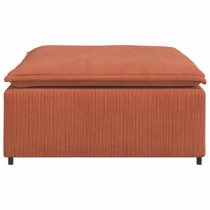 Modulares Sofa Fußhocker Rot Orange