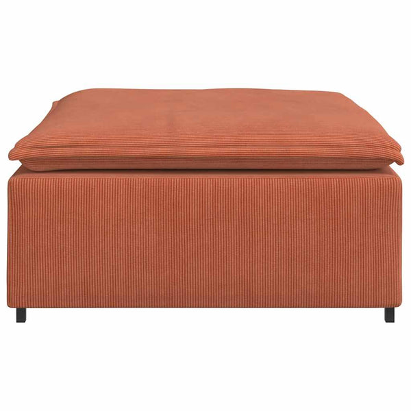Modulares Sofa Fußhocker Rot Orange