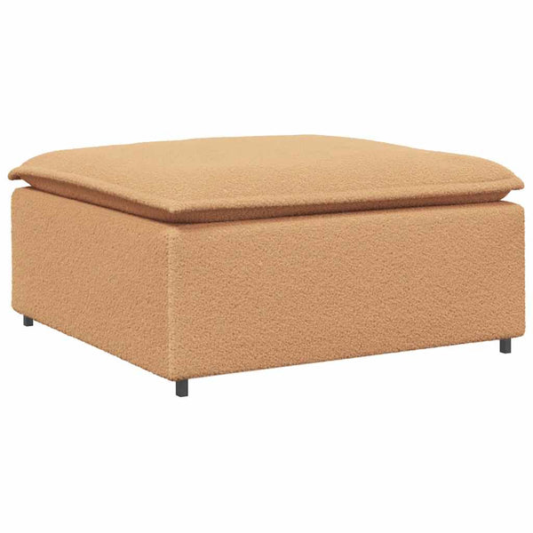 Beige Modulares Sofa Fußhocker Modul 100x100