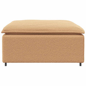 Beige Modulares Sofa Fußhocker Modul 100x100